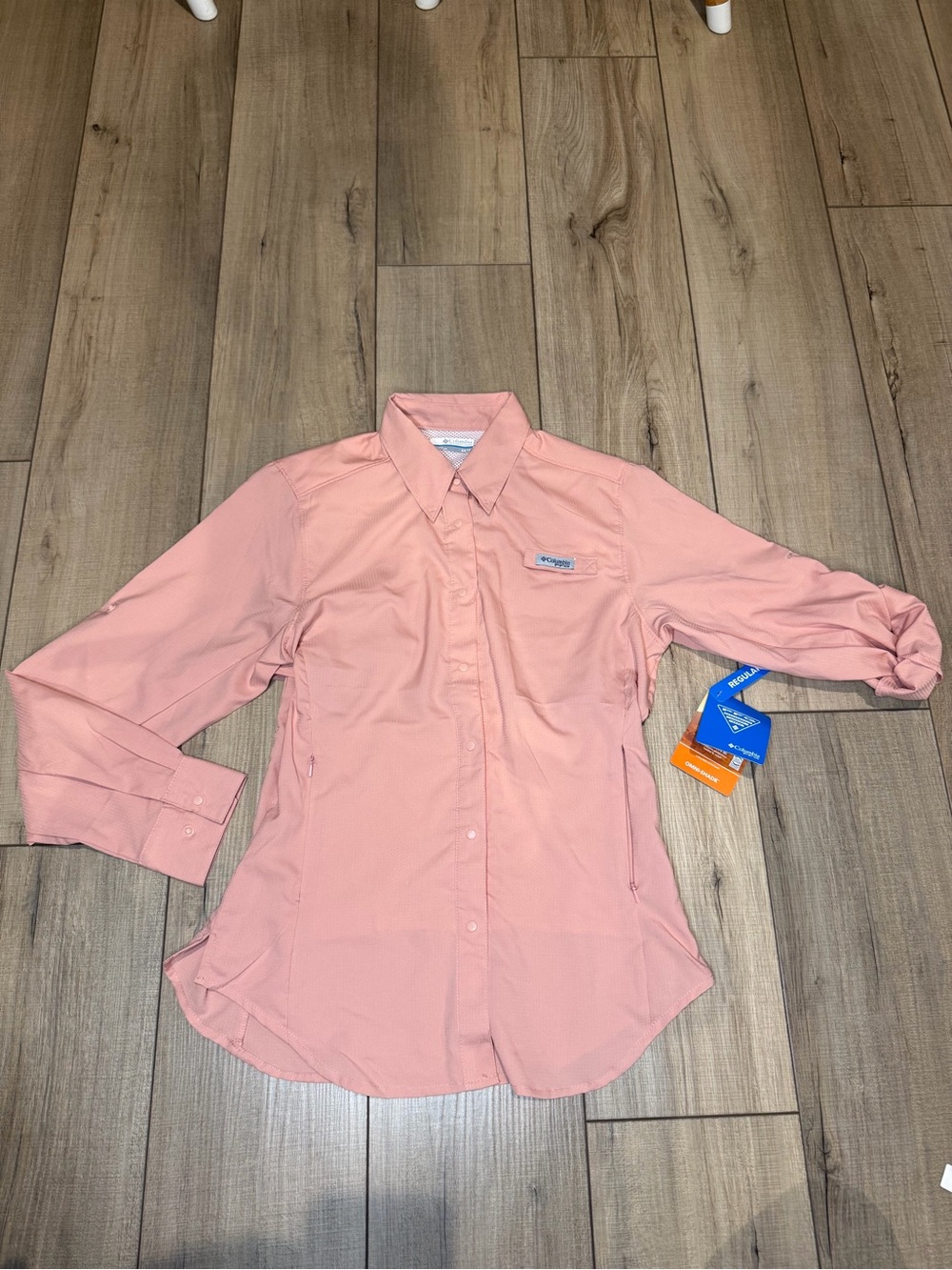 Columbia PFG Tamiami ll Women’s XS Pink Long Sleeve Fishing Shirt NWT Omni-Shade